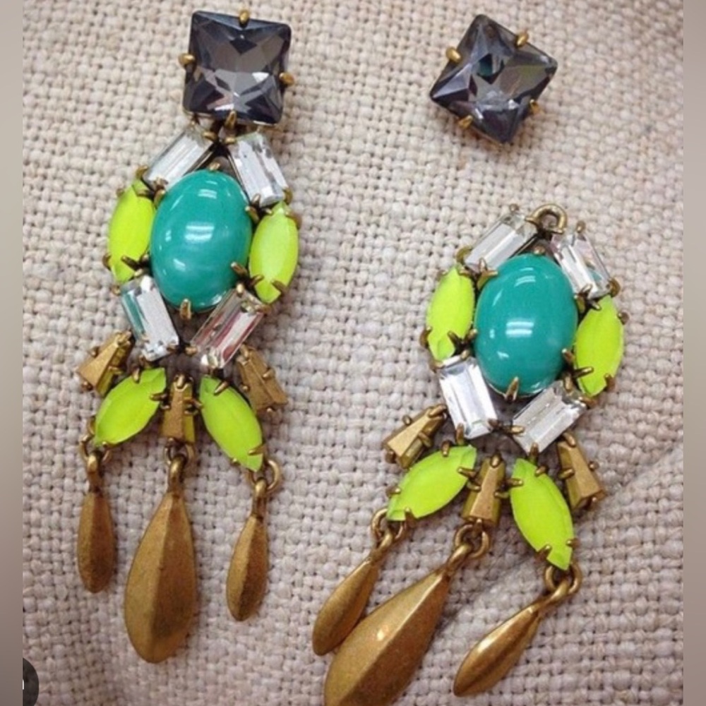 Stella & Dot Jardin Day-N-Night Chandelier Earrings